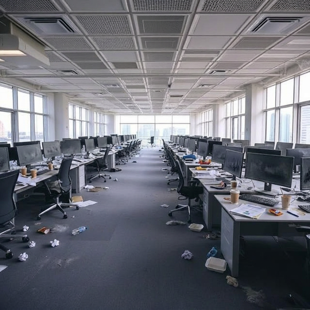 Commercial Cleaning before cleaning