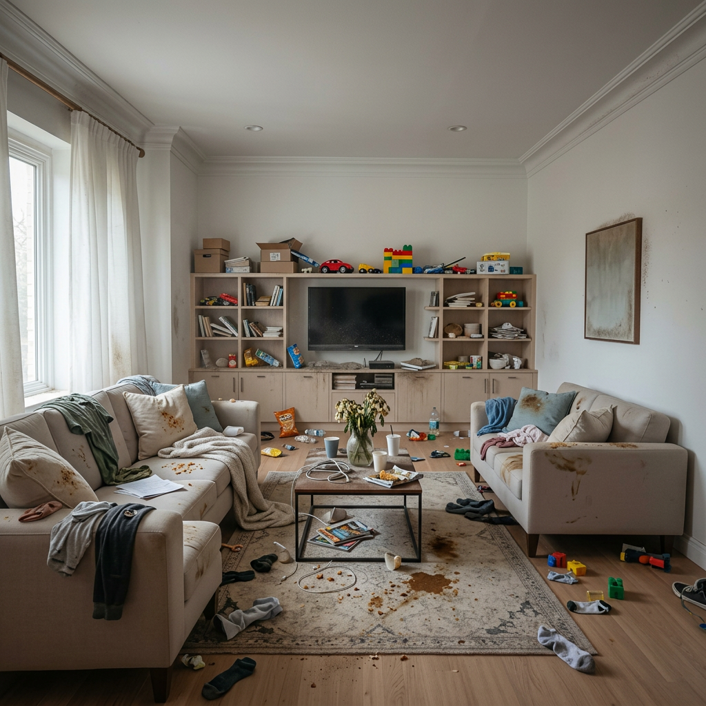 Domestic Cleaning before cleaning